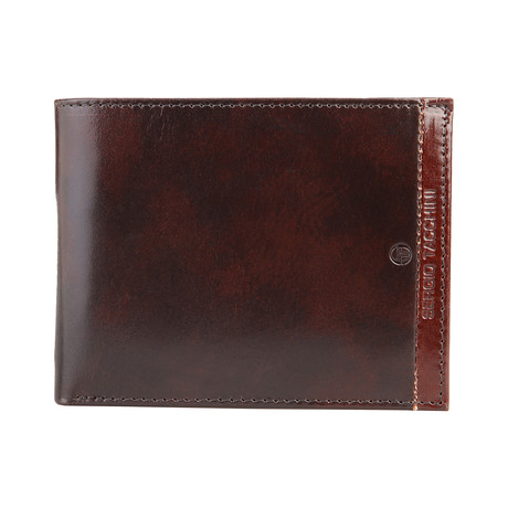 Stitched Leather Wallet // Dark Wine