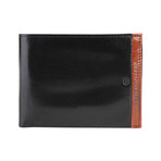 Stitched Leather Wallet // Black