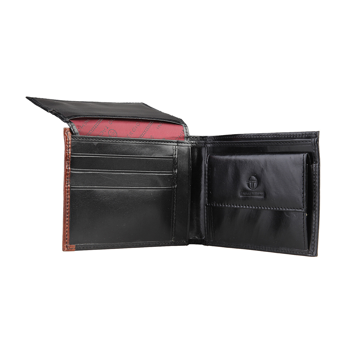 Stitched Leather Wallet // Black - Sergio Tacchini - Touch of Modern
