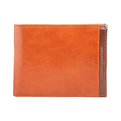 Stitched Leather Wallet // Caramel