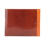 Stitched Leather Wallet // Red