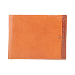 Stitched Leather Wallet // Tan