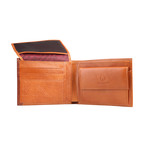 Stitched Leather Wallet // Tan