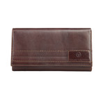 Classic Fold Over Leather Wallet // Chocolate