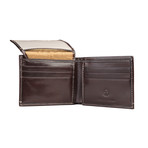 Double Stitched Leather Wallet // Brown