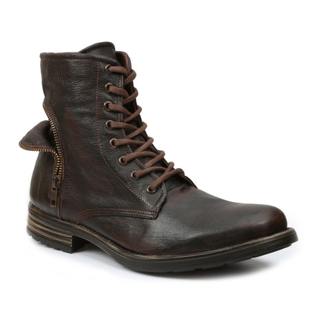 Truant Rear Zipper Boot // Brown (US: 7)