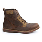 Fane 6-Eye Captoe Boot // Brown + Yellow (US: 9)