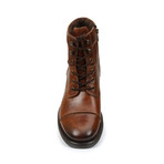 Brisk Cap Toe Zipper Boot // Dark Tan (US: 7)