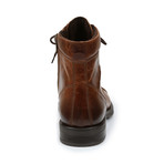 Brisk Cap Toe Zipper Boot // Dark Tan (US: 7)