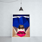 Blue Helmet (15.75"L x 11.8"H // Unframed)