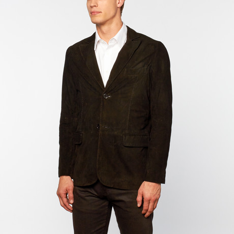 Mattarazi Uomo // Suede Jacket // Black (S)