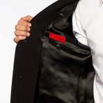 Mattarazi Uomo // Poti Overcoat with Peak Lapel // Black (S)