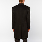 Mattarazi Uomo // Poti Overcoat with Peak Lapel // Black (S)