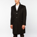 Mattarazi Uomo // Poti Overcoat with Peak Lapel // Black (S)