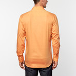Adam Button-Up // Orange Speckle Pattern (L)