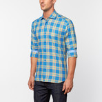Anel Button-Up // Blue Madras Plaid (S)
