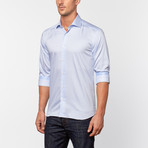 David Button-Up // Light Blue Thin Stripe (S)