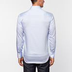David Button-Up // Light Blue Thin Stripe (S)