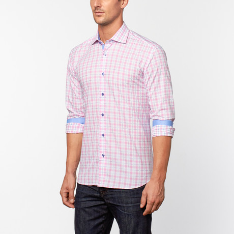 Gago Button-Up // Taffy Pink Gingham (S)