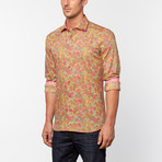 Joel Button-Up // Fuchsia + Lagoon Floral (XL)
