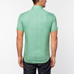 Palermo Short-Sleeve Button-Up // Grass Green Check (S)