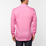 Mike Linen Button-Up // Rose Pink (M)