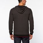 Zip Front Hooded Sweatshirt // Asphalt Heather (S)