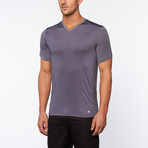 Performance V-Neck Short Sleeve Tee // Slate Gray (S)