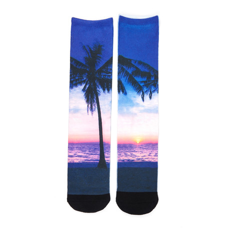 Sunset Vacation Crew Sock // Single Pair