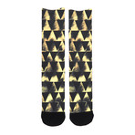 Cheetah Triangle Crew Sock // Single Pair