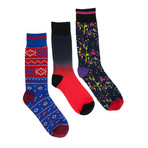 Crew Socks // Splatter + Dip Dye // Pack of 3