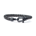 Iznik Woven Cord Bracelet // Black