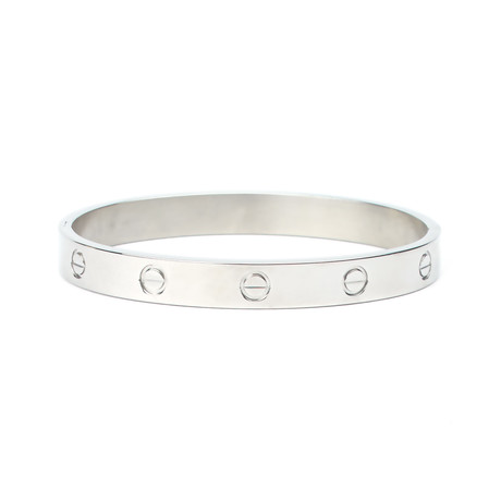 Kemer Stainless Steel Hinge Bracelet // Silver