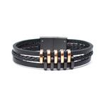 Adana Leather Cord Bracelet // Black