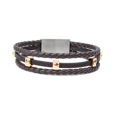 Ordu Leather Cord Bracelet // Dark Brown