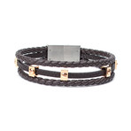 Ordu Leather Cord Bracelet // Dark Brown