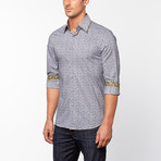 Clover Pattern Button-Up // Grey (S)