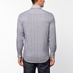 Clover Pattern Button-Up // Grey (XL)