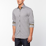 Dotted Button-Up // Grey + Black (S)