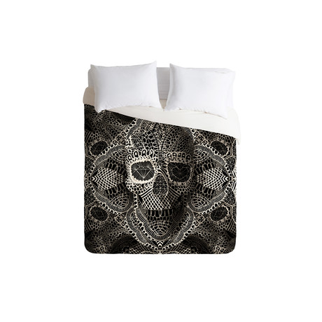 Lace Skull Duvet Cover (Twin)