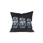 Nesting Doll Throw Pillow (18" x 18")