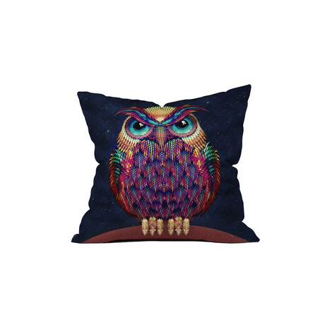 Owl 2 Throw Pillow (18" x 18")