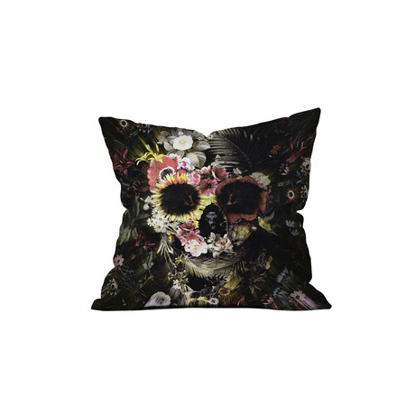 Garden Skull Throw Pillow (20" x 20")