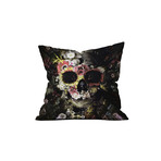 Garden Skull Throw Pillow (20" x 20")