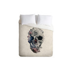 Floral Skull 2 Duvet Cover (Twin)