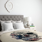 Floral Skull 2 Duvet Cover (Twin)