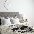 Doodle Skull BW Duvet Cover (Twin)