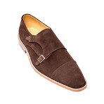 Suede Monkstrap Shoe // Coffee Brown (Euro: 43)