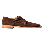 Suede Monkstrap Shoe // Coffee Brown (Euro: 41)