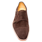 Suede Monkstrap Shoe // Coffee Brown (Euro: 45)